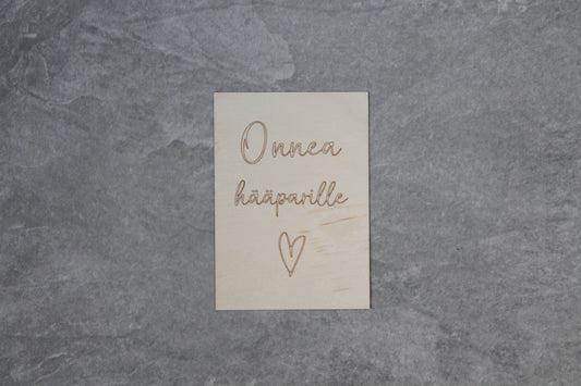 Congratulations to the wedding couple! card