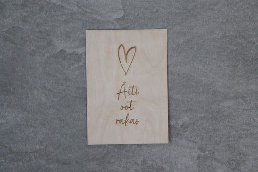 Äiti oot rakas -kortti