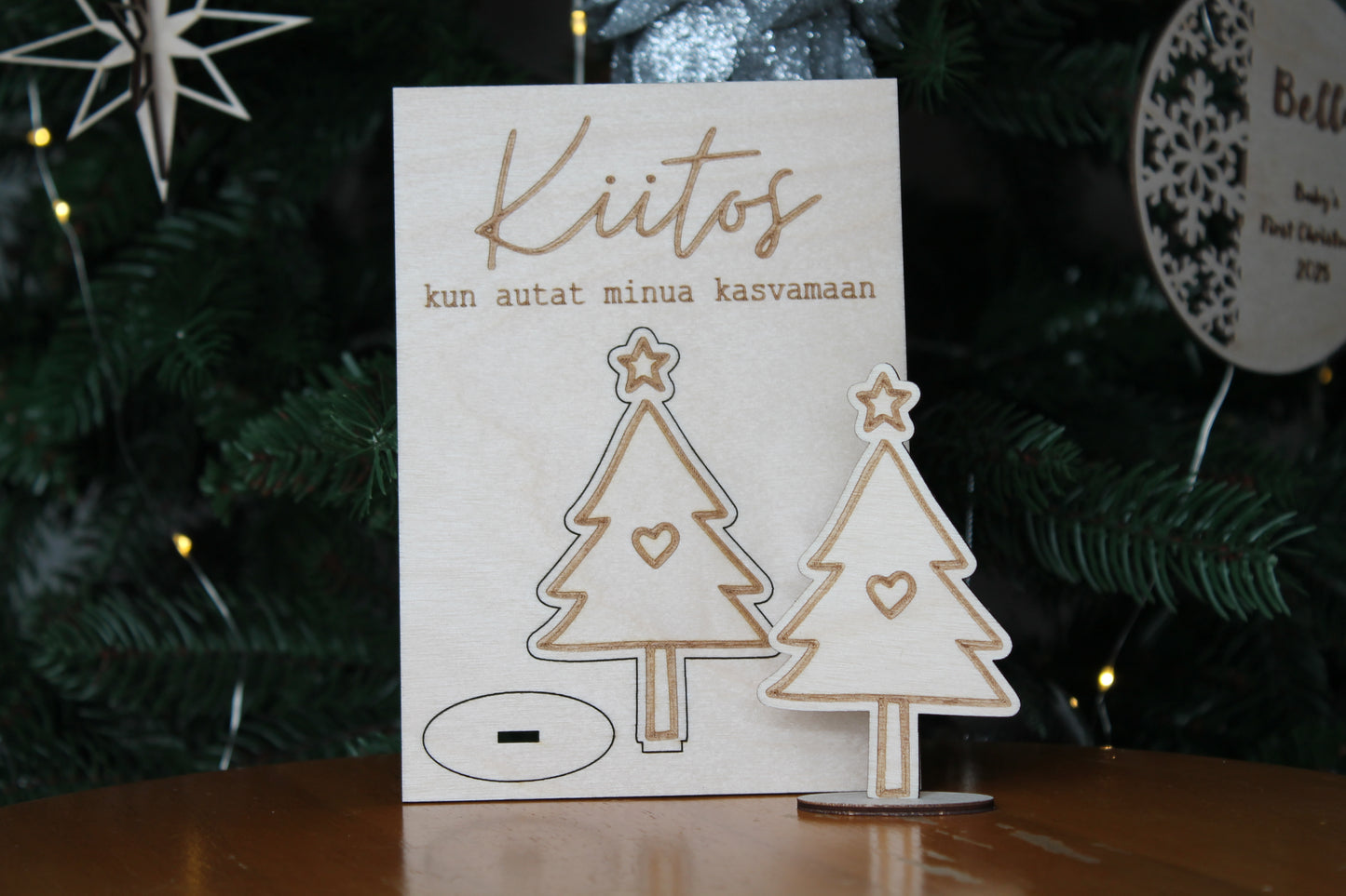 Joulukoriste -kortti opettajalle #2