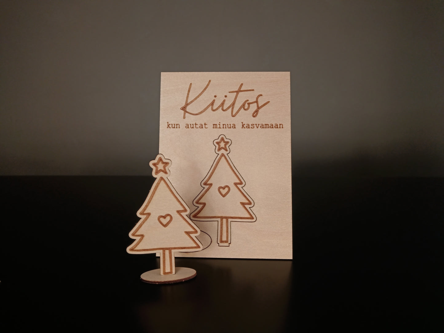 Joulukoriste -kortti opettajalle #2