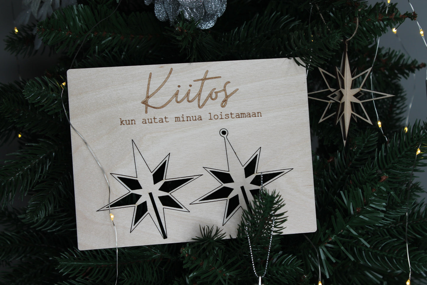 Joulukoriste -kortti opettajalle #1