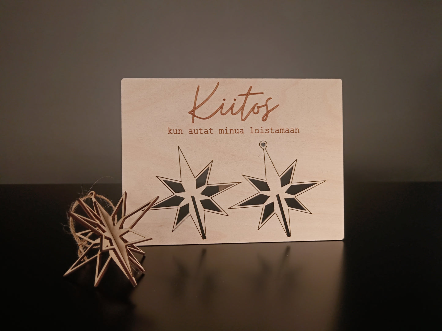 Joulukoriste -kortti opettajalle #1