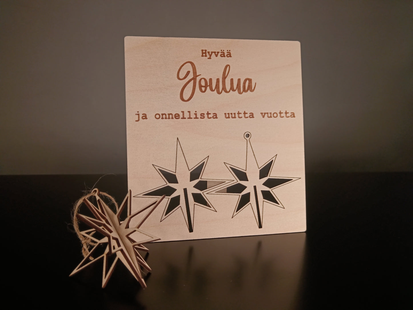 Joulukortti [irroitettavalla tähdellä]